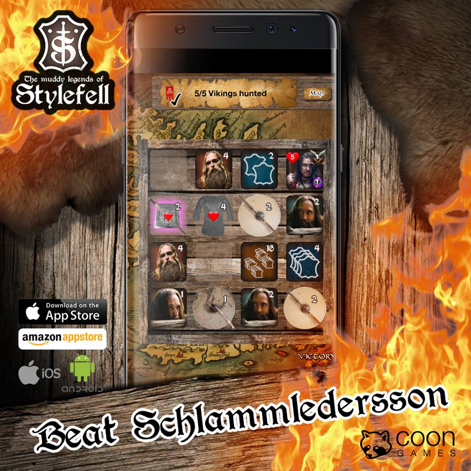 Ein spannendes Wikinger-Puzzlegame im Stil von 2048. Kostenlos für Android! Stylefell - Muddy Legends